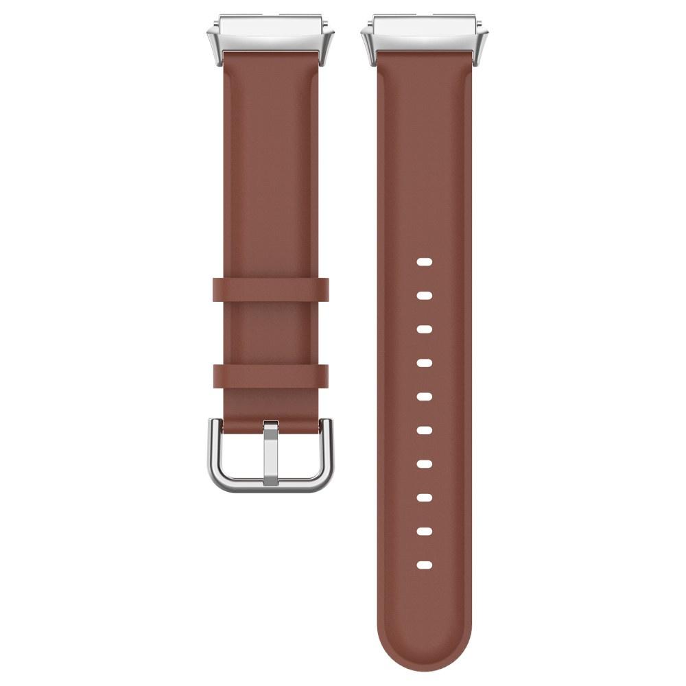Leather Strap for Xiaomi Redmi Watch 3 Active, Brown