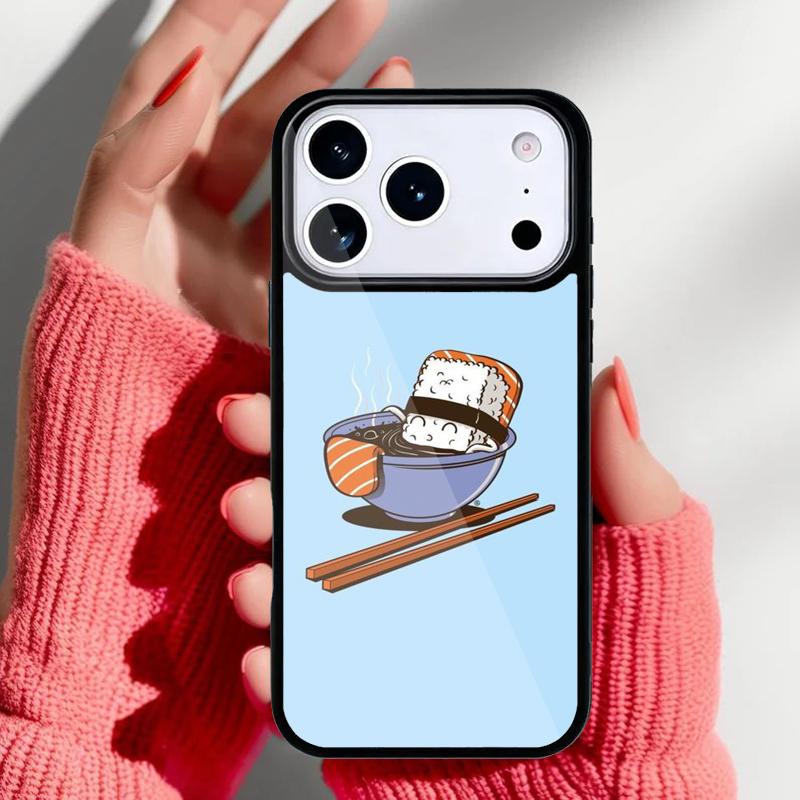 Cute Funny Food Phone Case for iPhone 17 16 15 14 13 Pro Max Back Cover for 12 11 Pro Coque