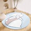 Round Carpet Living Room Plush Mat Thick Children's Room Reading Area Cartoon Bedroom Study Swivel Chair Soundproof Foot Mat