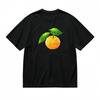 Women's Machine Washable Classic T-Shirt Geometric Fruit With Leaf Design Tee