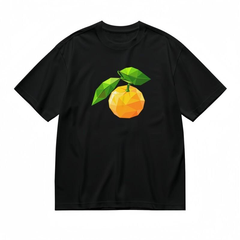 

Women s Machine Washable Classic T-Shirt Geometric Fruit With Leaf Design Tee XL
