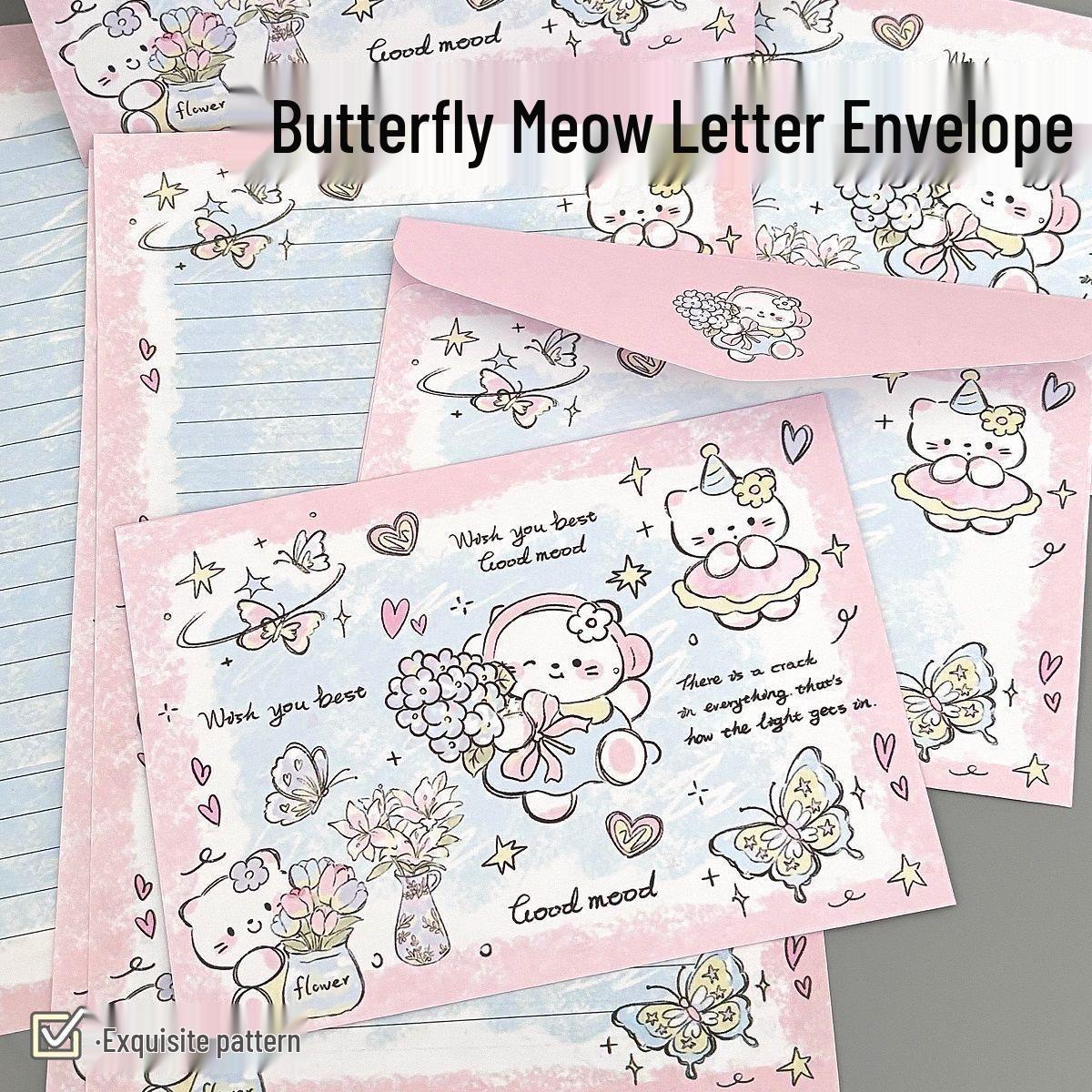 Romantic Butterfly Series: Mix & Match Envelopes & Letter Paper for Creative, Handwritten Blessings & Stylish Gifts