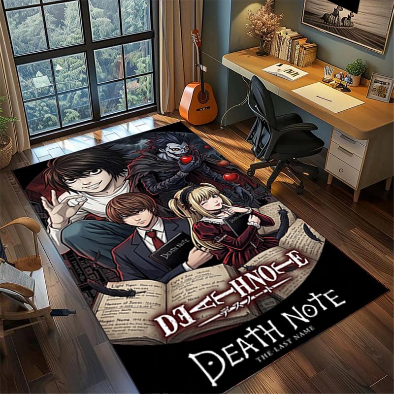 Non Slip Washable Death Note Large Area Carpet Rug Floor Mat Bedroom Gamer Room Decor—kwq16