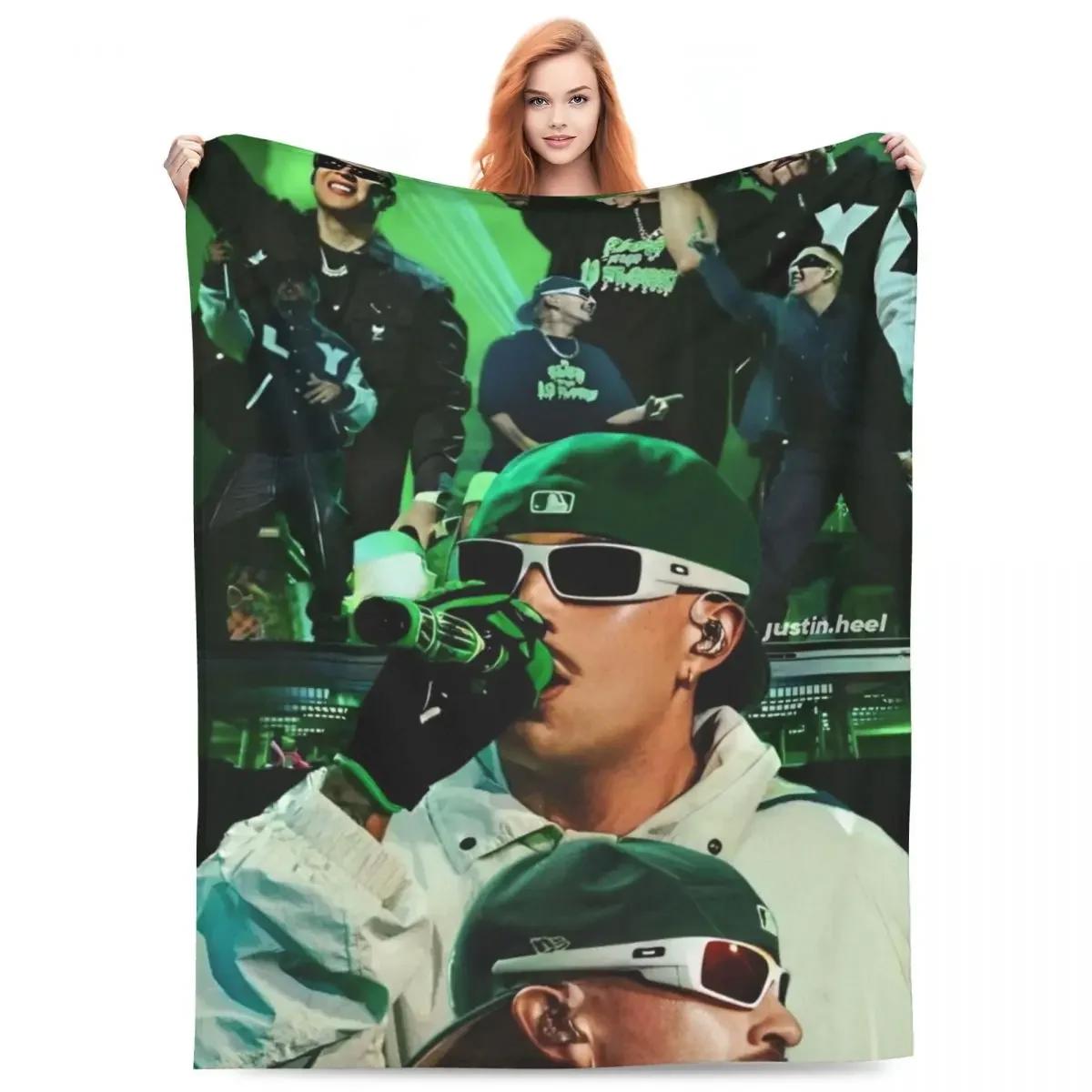 

F-Feid Ferxxos Flannel Blanket Quality Warm Soft Music Tour Throw Blanket Winter Travelling Couch Bed Print Bedspread 75x90cm