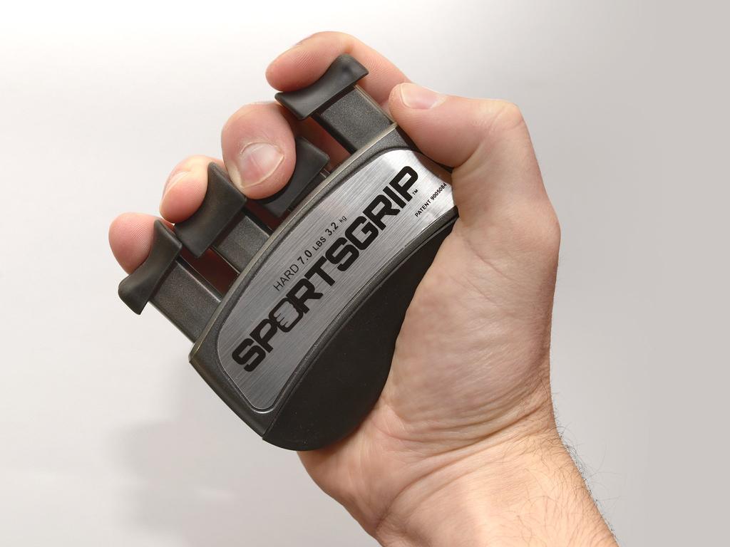 SPORTSGRIP Hand- & Finger-Trainer (Hart - 7 lbs  3.2 kg) – Ergonomischer Fingerstärker verbessert die Griffkraft für alle Sportler