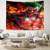 The clown's Fiery Rise Tapestry, Unique Design Tapestry, Wall Decor for Bedroom,Livingroom, Playroom,Heartwarming Fan Holiday Gifts