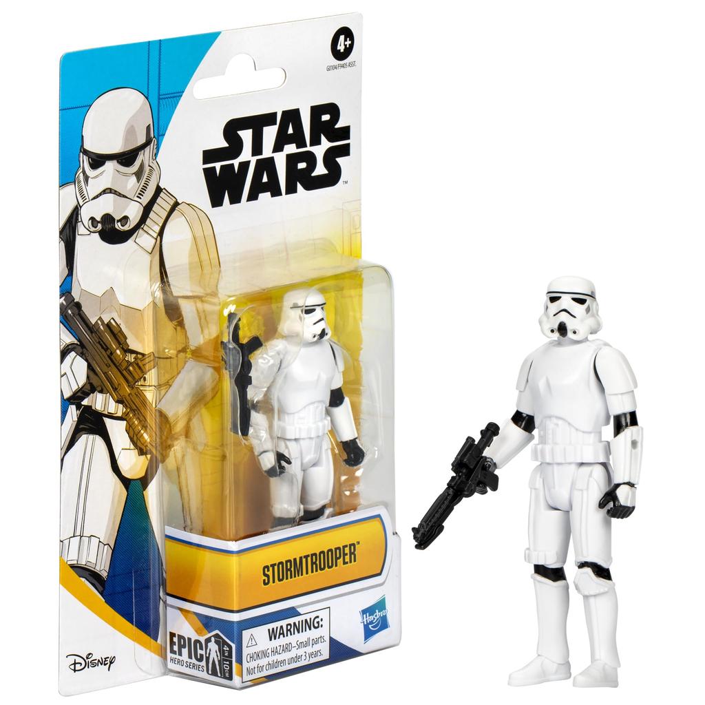 STAR WARS Epic Hero Series Stormtrooper 4-inch Action Figure & Accessories, Toys for Boys and Girls Ages 4 and Up