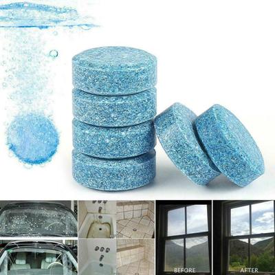 Solid Windshield Washer Tablets Professional Grade Windshield Cleaner Concentrated Cleaning Effervescent for Car Glass