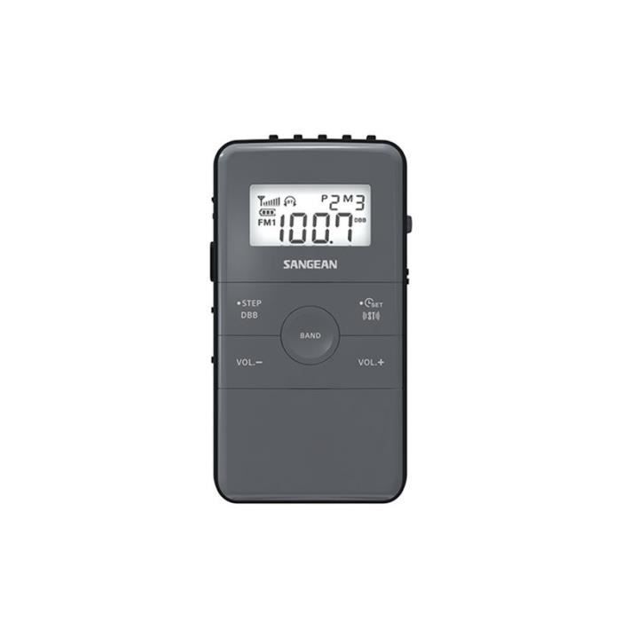 Radio portable FM/AM Sangean - Pocket 140 Noir - Batterie rechargeable - 40 préréglages
