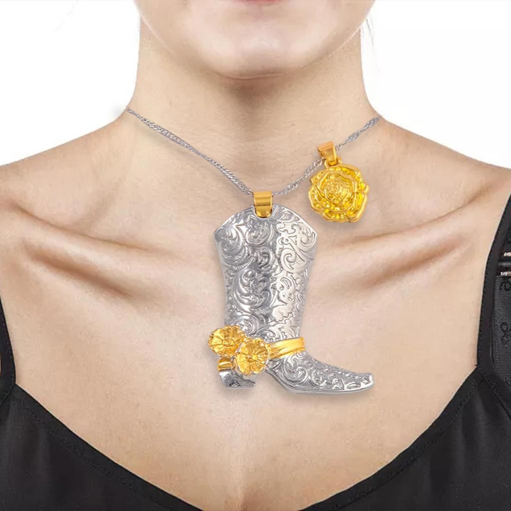 Blumenstiefel Halskette Kettenhalskette Kostümzubehör für Frauen Teenager