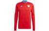 T Shirts Men's Red Stand Collar Moderate Straight Fit HU1280