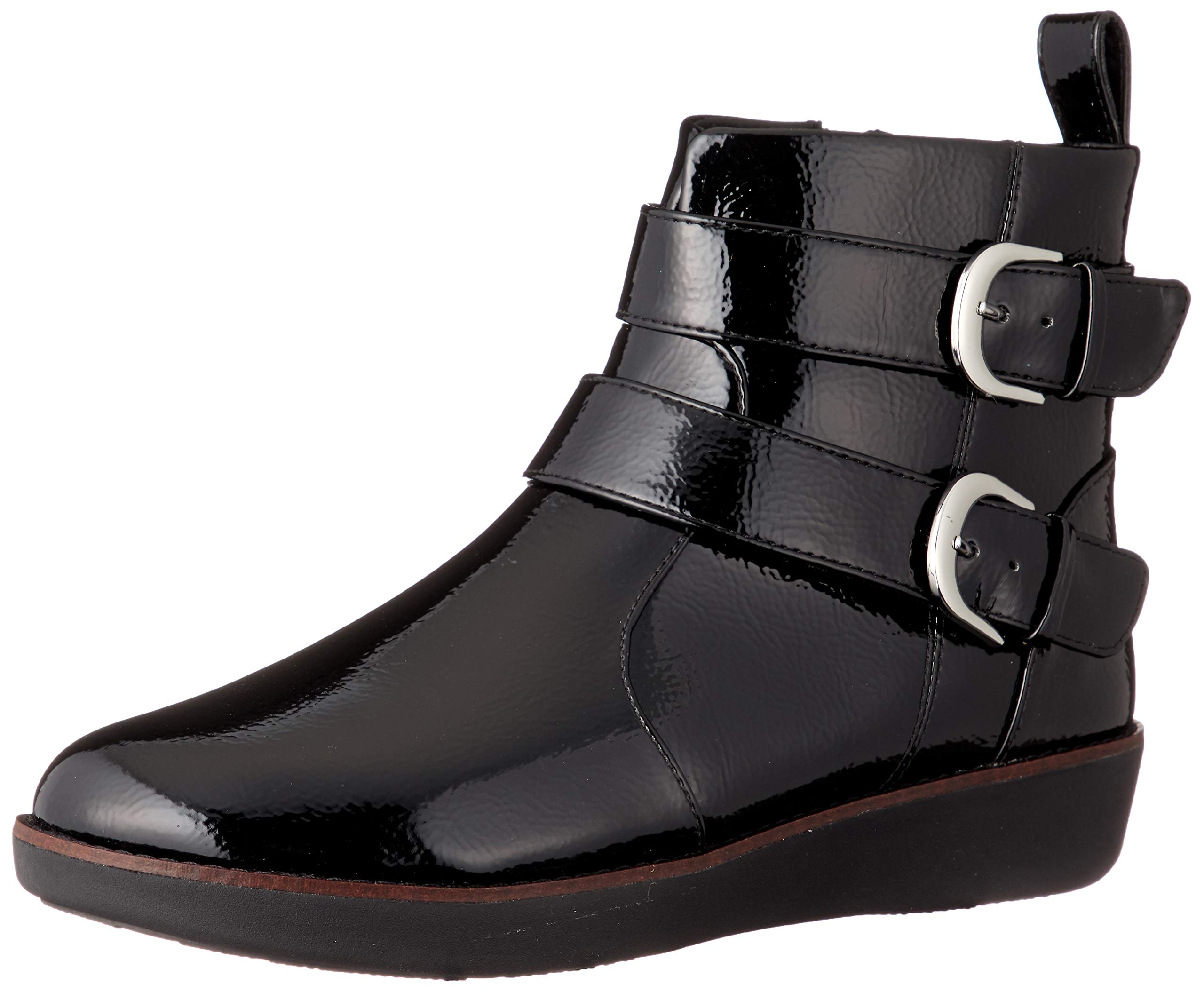 

Boots LAILA DOUBLE BUCKLE CRINKLE PATENT Black cm [Fitflop] Women s 22.0 чёрный