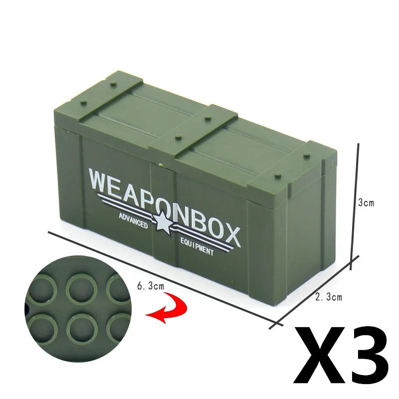 Militär Szene MOC Bausteine Spielzeug Zubehör Soldat Figur Stacheldraht Sandsack Zelt Medizinische Box Kette 30104 Straßensperre K042