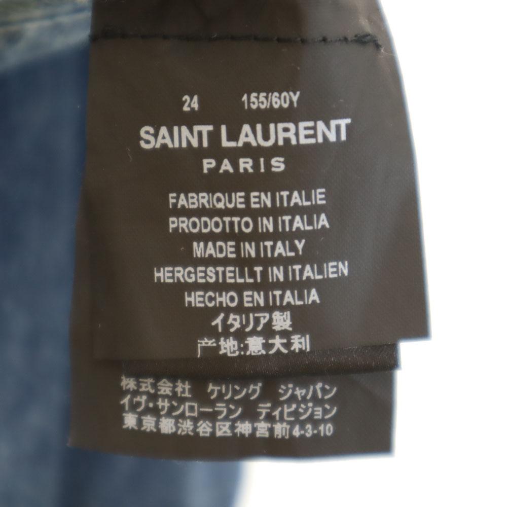 Saint Laurent Fabricat în Italia Pantaloni denim conici W24 Jeans cu nasturi Femei Folosit