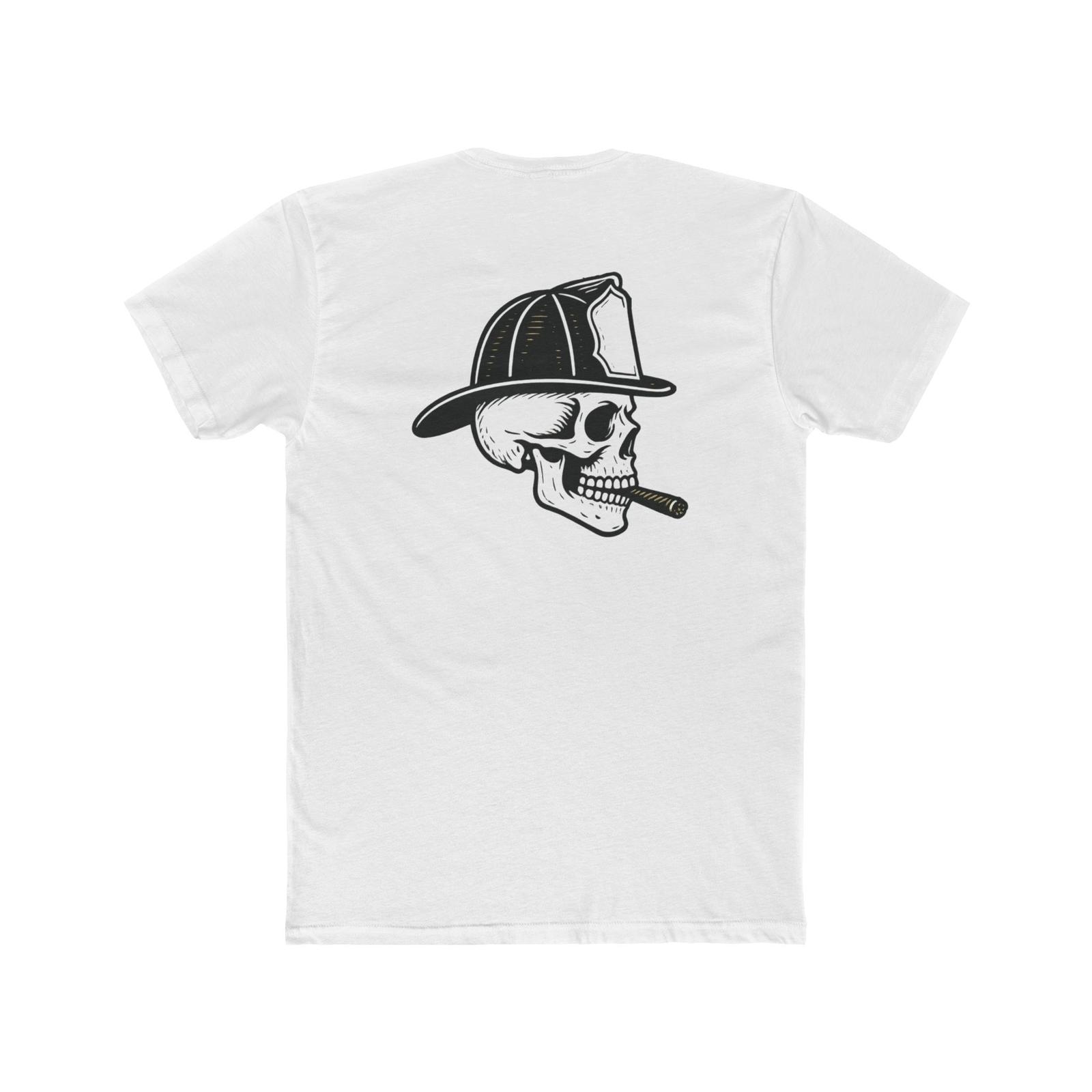 Unisex Skull Firefighter Tee Shirt for Firefighter Casual Skull Graphic Design S