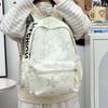 Schoolbag Trendy Brand Schoolbag Junior High School Student Male High School College Student Tie-dye Travel Backpack Large Capacity Lightweight