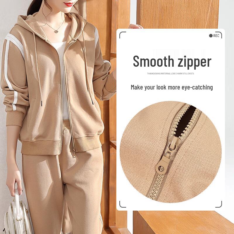 XUEXI Women's 2025 Autumn Hooded Sportswear Set