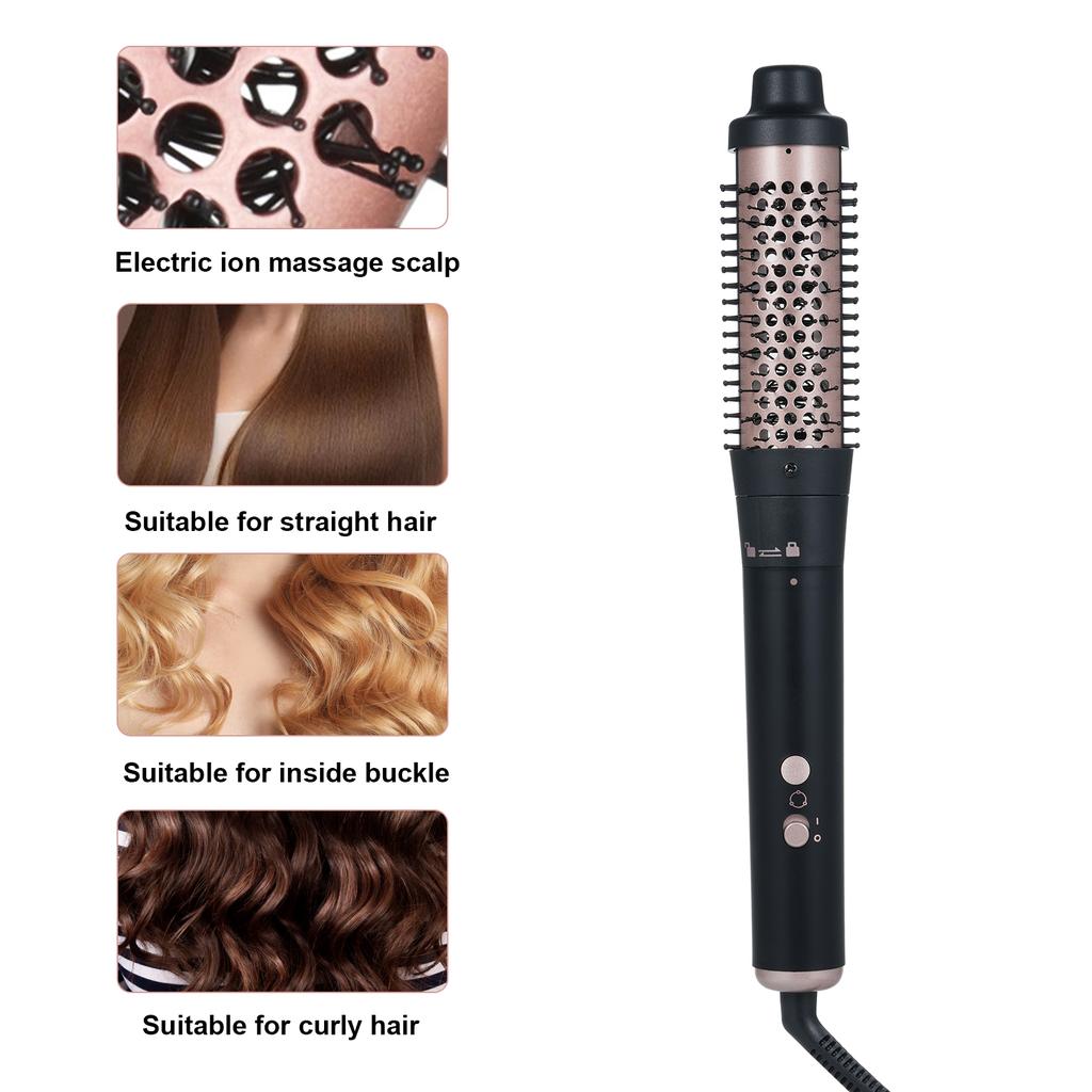 5-IN-1 Haar Curler Set Haar Glättung Pinsel Haar Curling Eisen Zauberstab Temperatur Einstellbar Haar