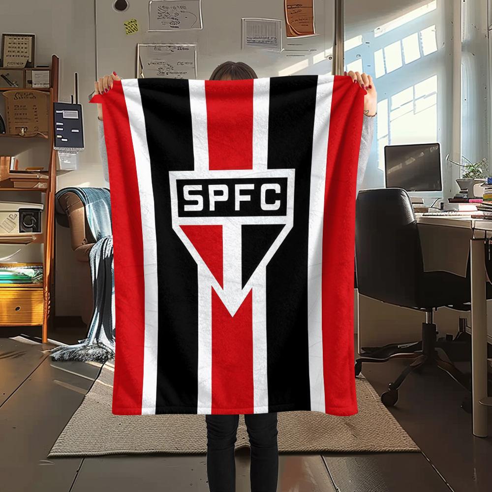 Sao Paulo FC2 Flannel Blanket, High quality Comfortable for All Seasons, Home Decor, Warmth and Comfort