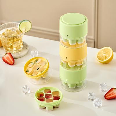 1pc Ice Cube Mold Coffee Cup Ice Cube Maker Water Bottle Ice Cube Mould Press-type Quick Demolding Home Ice Cube Mold