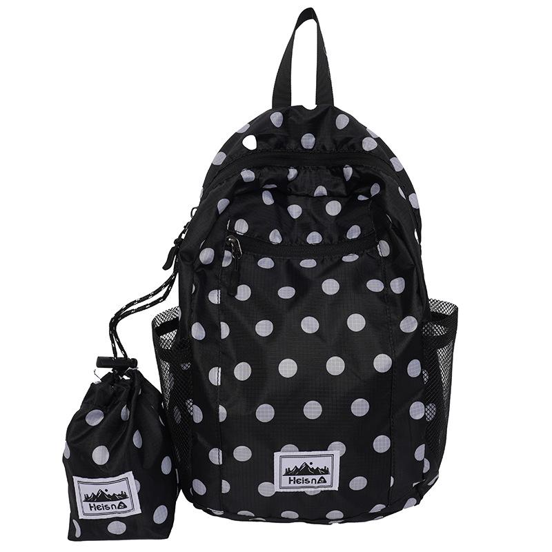 Color Polka Dot School Bag for Girls Large Capacity Backpack for Primary Middle High School Students Lightweight Casual Bookbags Nylon Backpack