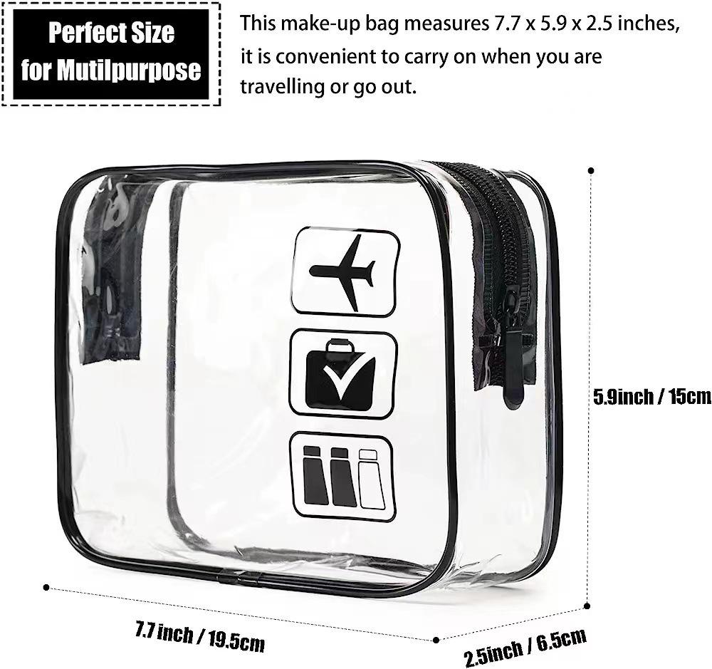 Borsa per Trucco Trasparente con Fantasia LOUGO 2023: Organizzatore da Viaggio in PVC ad Alta Capacità, Tendenza Popolare Online