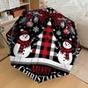 1pc Snowman Merry Christmas Pattern Umbrella Design Automatic Opening and Closing Umbrella, High-quality Travel Umbrella, Lightweight and Portable,