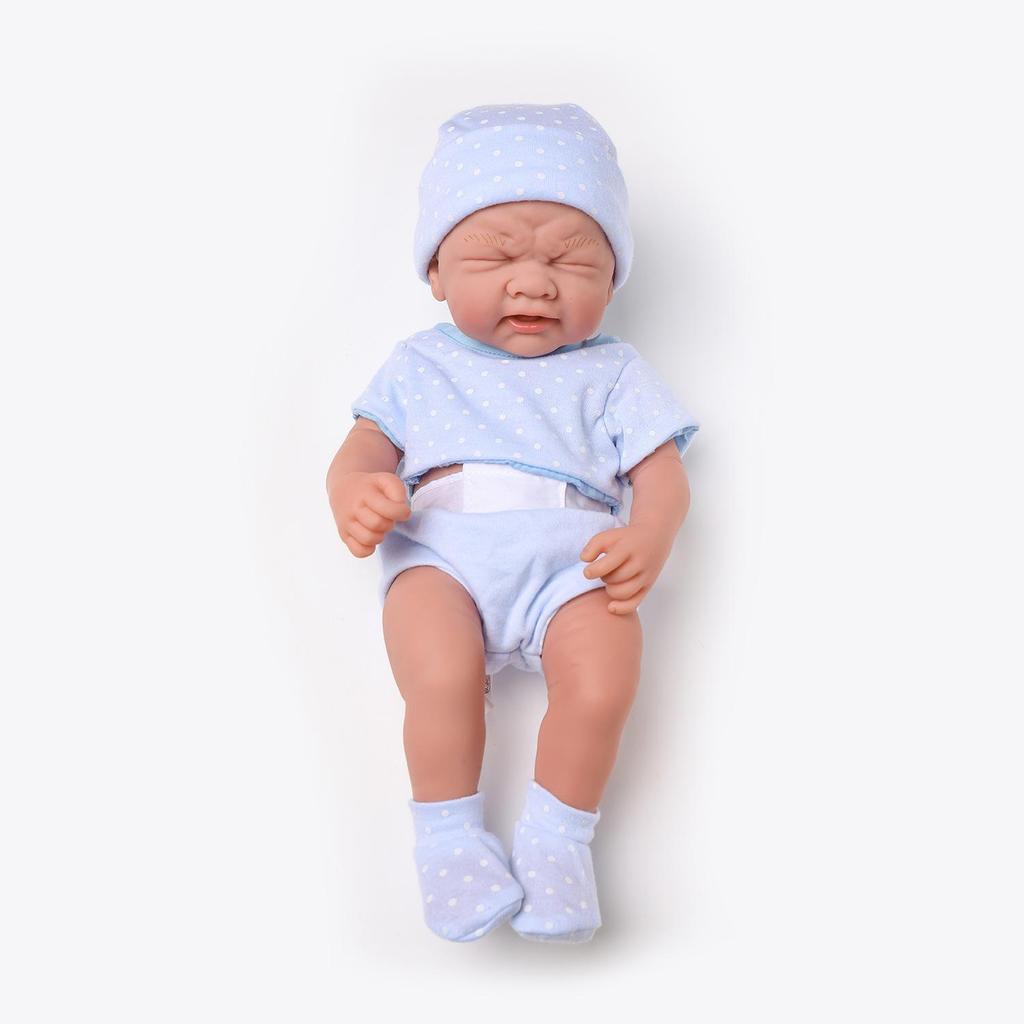 35cm Crying Silicone Reborn Baby Doll with Multiple Expressions - Realistic Children's Toy Gift
