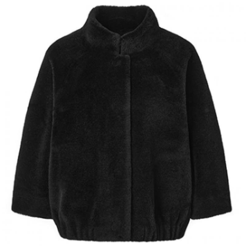 La Belle Shinyoung Fur Wool 100 Batwing Short Jacket Lb003jk