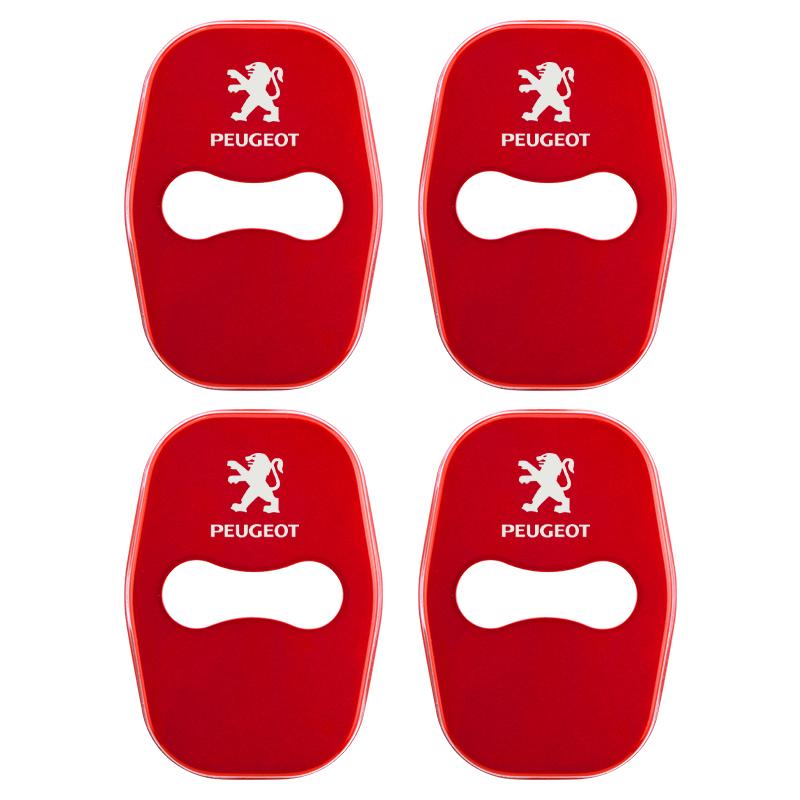2026 Horká nálepka na auto 4ks Styling auta Kryty zámků dveří auta pouzdro na nálepku pro Peugeot 206 5008 4008 3008 207 308 408 307 508 GT Au