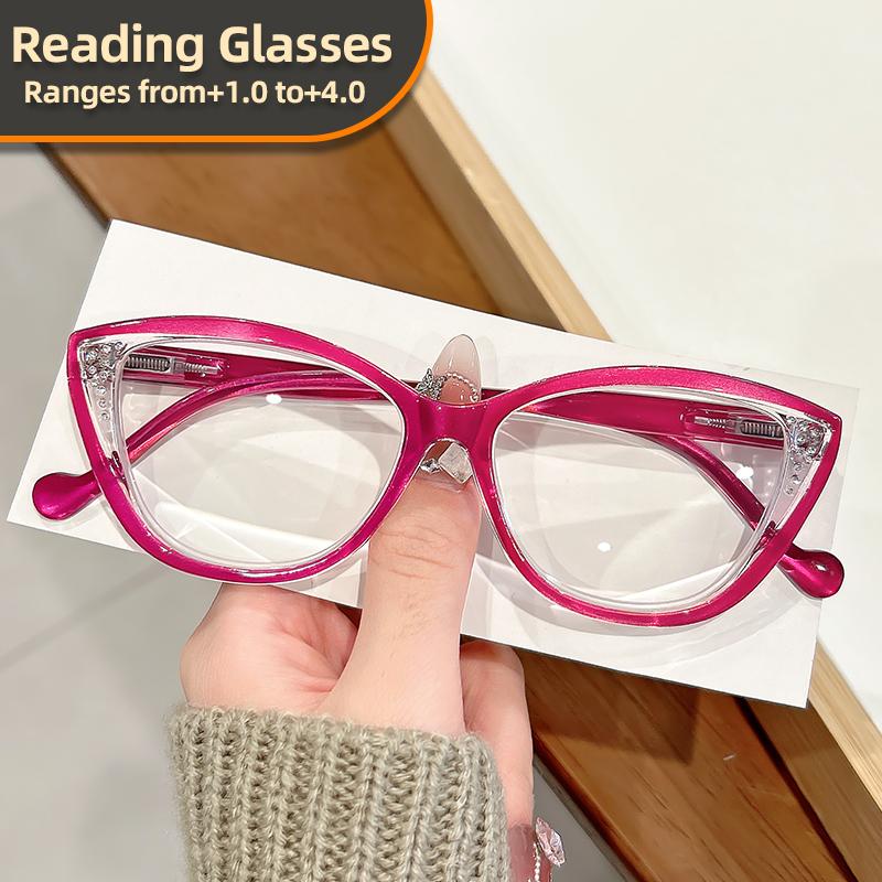New trendy and fashionable reading glasses, cat-eye, cross-border reading glasses for women from Europe and America