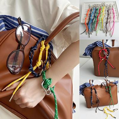 Buntes Schlüsselband Schlüsselanhänger Anhänger Einfacher Taschenanhänger Einzigartige handgefertigte Schlüsselanhänger Geeignet für Rucksäcke Taschen und Schlüssel