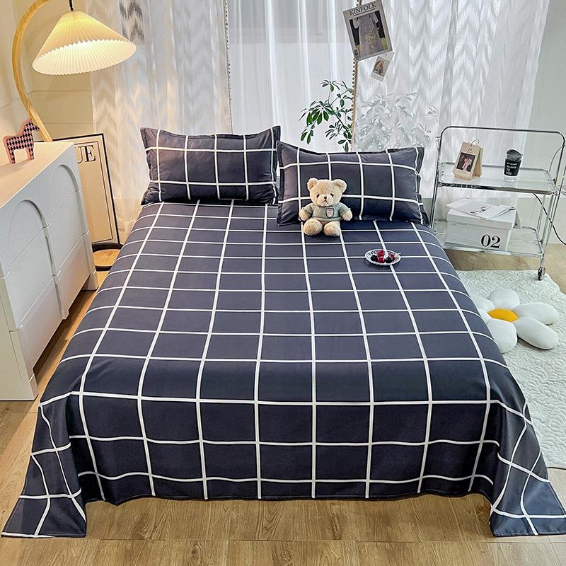 

Cute Milk Cow Flat Sheet Twin King Cartoon Farm Animal Bed Sheet Set for Girl Teen Room Decor Kawaii Bed Cover with 2 Pillowcase 120x210cm 3pcs