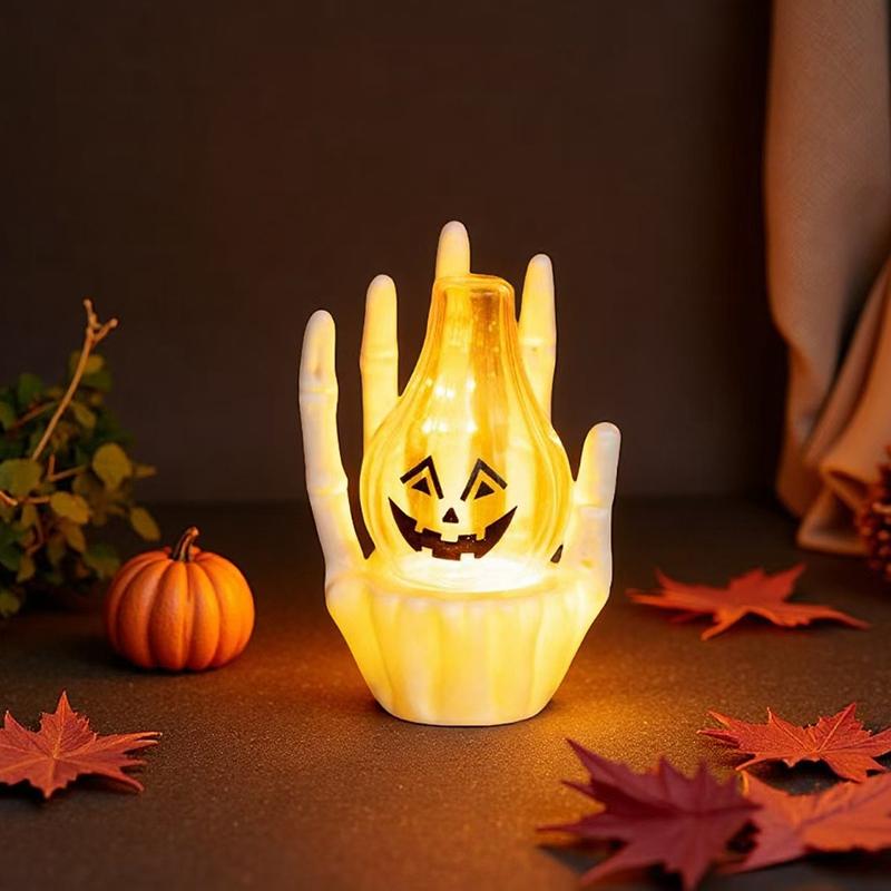 Halloweenský svícen dekorace stolní doplněk party dekorace strašidelná ozdoba dýně duch doplněk pokojový dekor
