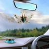 Colorful Bee Mechanical Acrylic Hanging Pendant Unique Car Decor And Gift For Bee Lovers