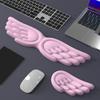 Engelsflügel-förmige Tastatur-Maus-Handgelenkauflage Flügel Memory-Schaum Anti-Rutsch-Silikon Ergonomische Handgelenkstütze Tischmatte Mauspads