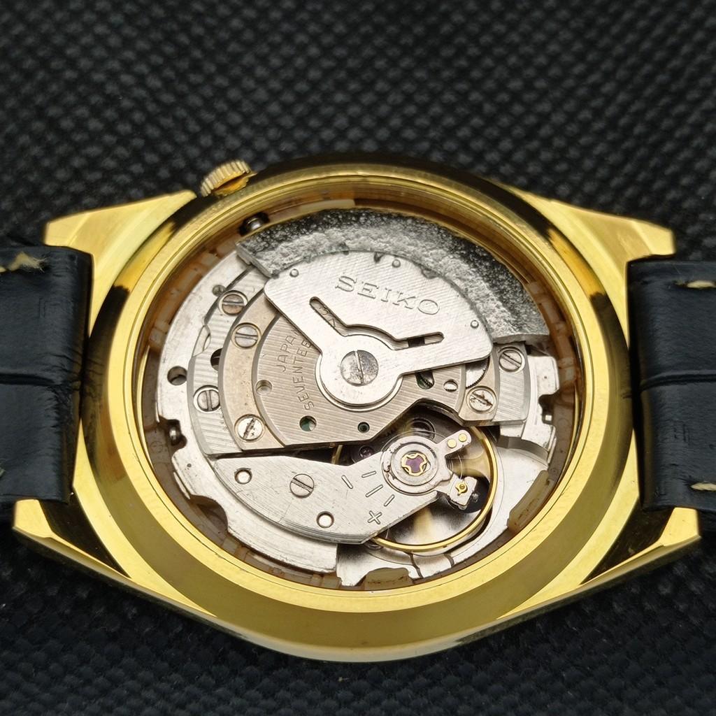REFURBISHED VINTAGE SEIKO 5 AUTO 6309A JAPAN MENS DAY/DATE BLACK WATCH A309511-9 Seiko-a309511-1