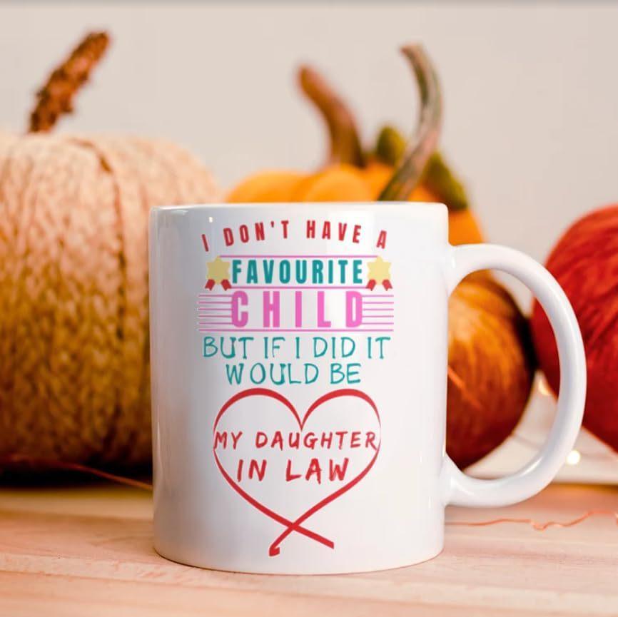 New Daughter Son In Law Ceramic Coffee Mug Water Cup Favorite Child