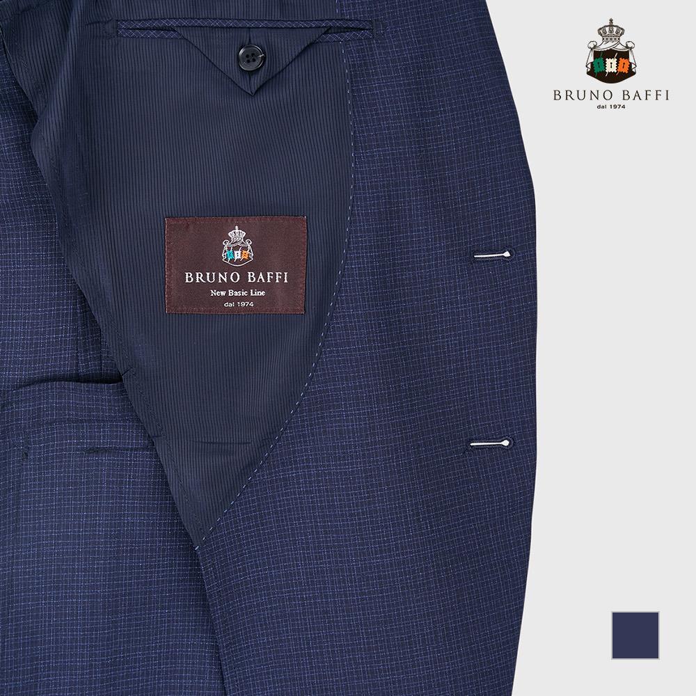 Brunobaffi Wool Blend New Basic Navy Suit Jacket_Mangaxm3351