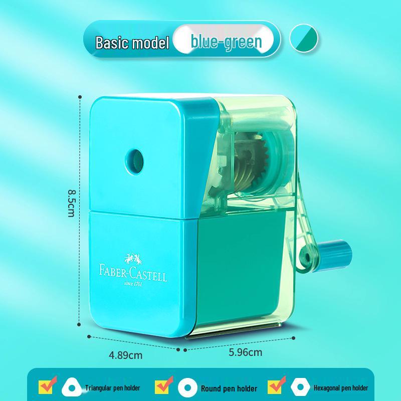 Mini Afiador Manual Faber-Castell para Crianças - Portátil e Simples para Uso Escolar