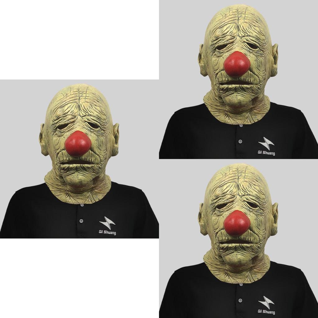 Terrifying Joker Old Man Mask For Halloween Parties Scary Costume Accessory For Events
