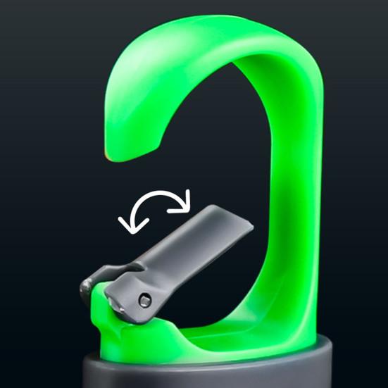 1 Set Keychain Flashlight 4-Gear High Brightness Tail Hook Waterproof Retractable Repair Work Handheld Flashlight Outdoor Equipment