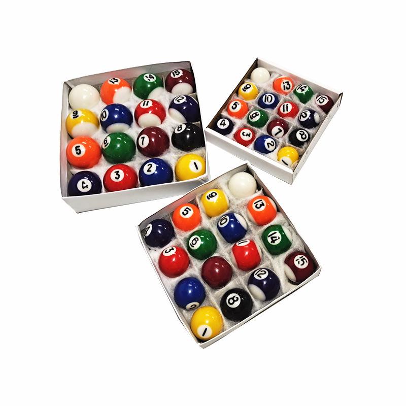 Children's Mini Billiard Ball Set - Free Shipping, Three Sizes, Multi-Colored & Black Balls, Perfect for Home Tables