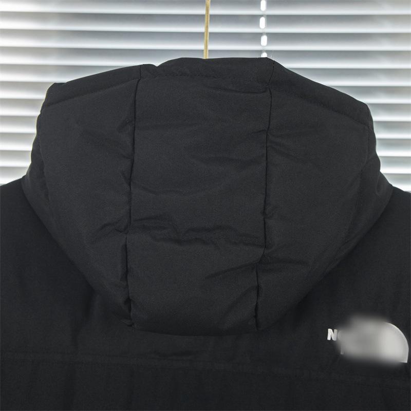 Bei Jia Unisex Winter Hooded Embroidered Padded Jacket - Youth & Adult Thick Cotton Coat Trendy Outerwear