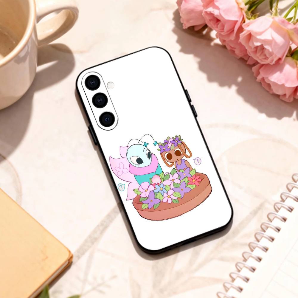 

F-Квітковий D-Світ Денді B-Бассі Чохол для телефону Для Samsung Galaxy A73,A72,A71,A70,A53,A52,A51,Інших М який Чорний Корпус Samsung a20s