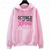 In October We Wear Pink Sweatshirt I'm A Survivor Clothing Team Cancer Motivational Long Sleeve Cancer Awareness Women Shirt