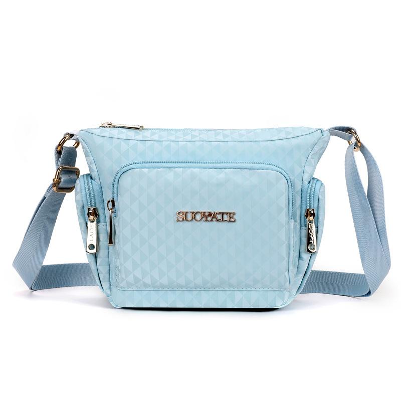 Women's Nylon Tote Bag Shoulder Bag Multi-compartment Mother Bag Lightweight Crossbody Bag