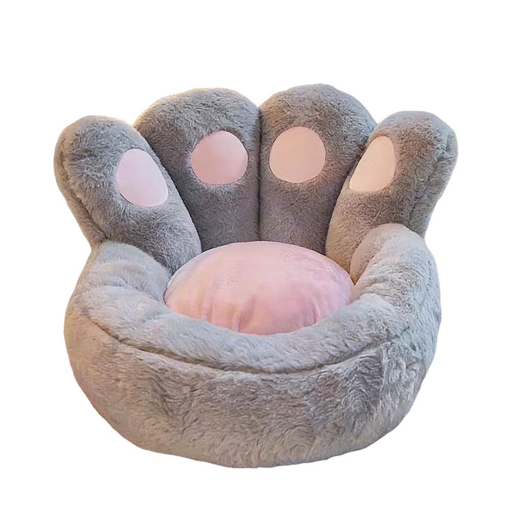 

Portable Cats Paw Sitting Cushion Soft Round Short Lazy Sofa Cute Design Decorative Accent Decorative Cushion Bedroom Decor