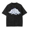 Chiikawas Cryba Gewaschenes T-Shirt Streetwear Hip Hop Lässige T-Shirts Tops Herren Damen Baumwolle Harajuku Bedruckt