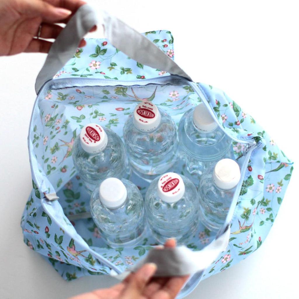 [Wedgwood] Zippered Eco Bag, Replenish Series, Wild Strawberry Blue (Packaged) Eco Bag/Reusable Bag 000299-0001-01